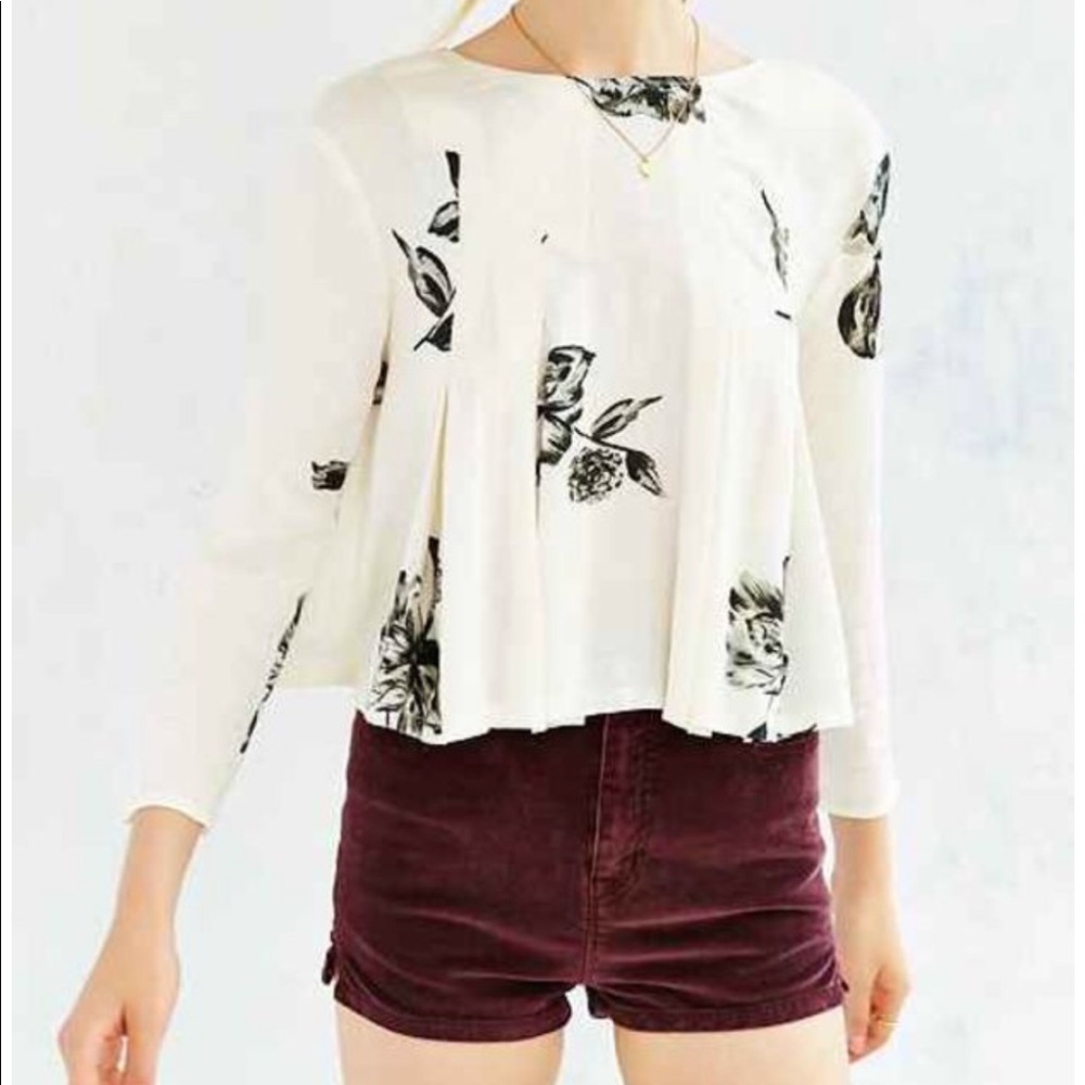 UO Kimchi Blue Canyon Popover Top